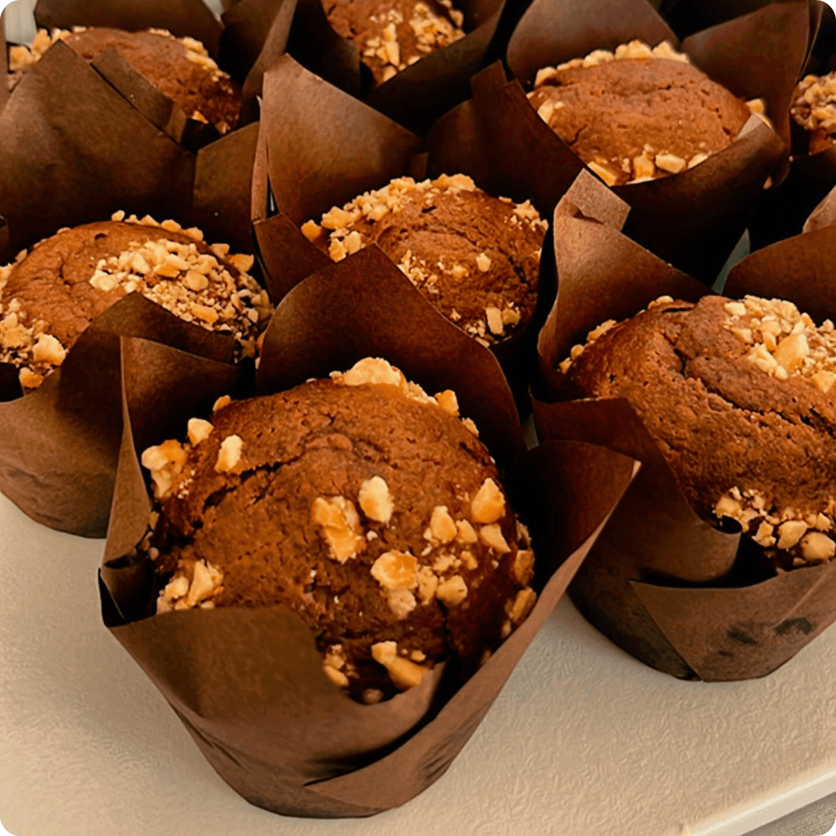 Hasselnöt Choklad Muffinstårta